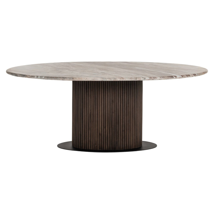 Eettafel Rashford Blush beige oval 200