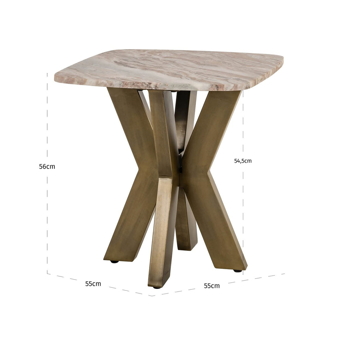 Bijzettafel Bottega Blush beige
