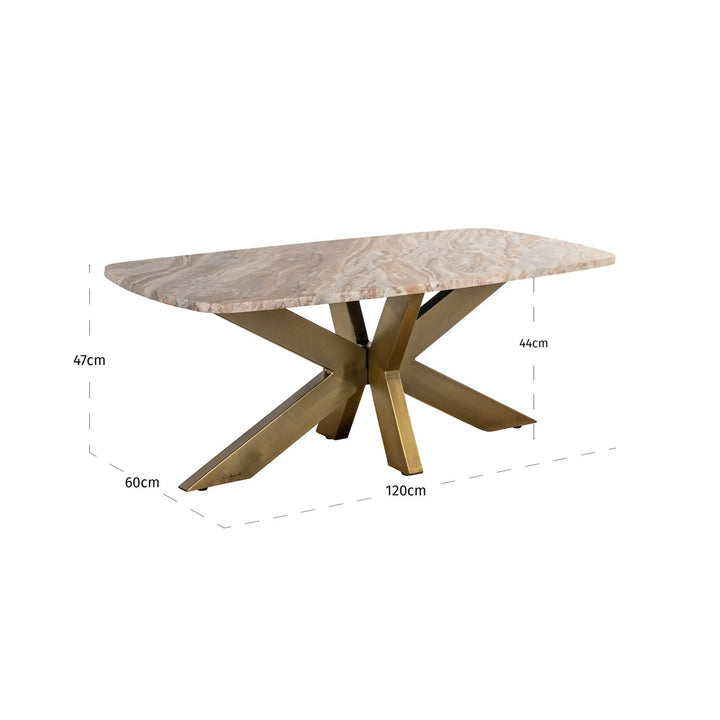 Salontafel Bottega Blush beige