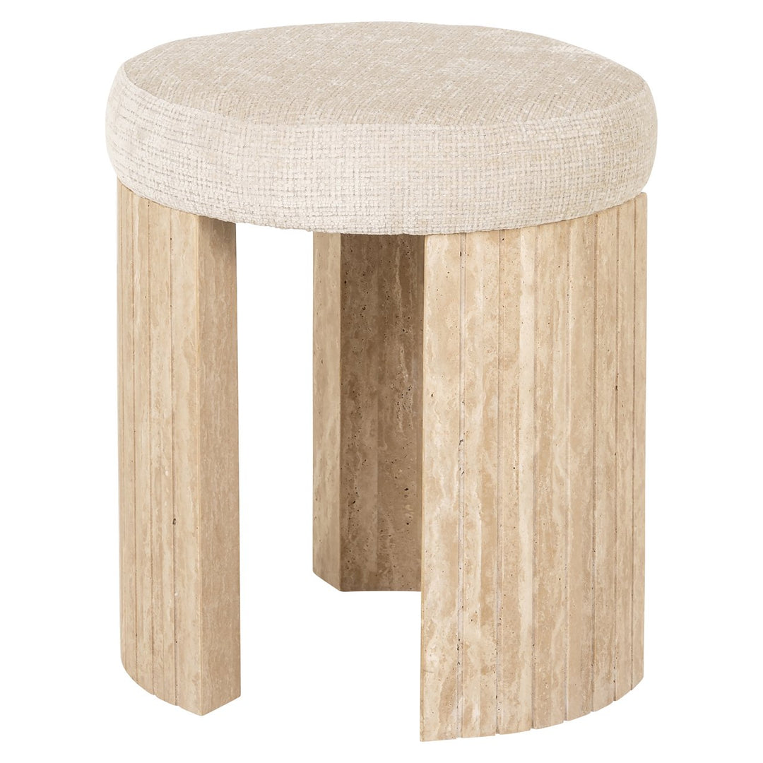 Poef & Voetenbank Gallice beige