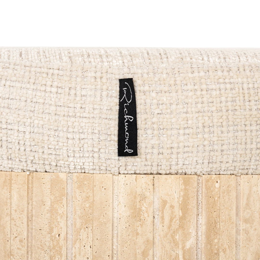 Poef & Voetenbank Gallice beige