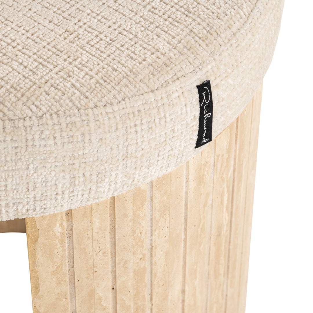 Poef & Voetenbank Gallice beige