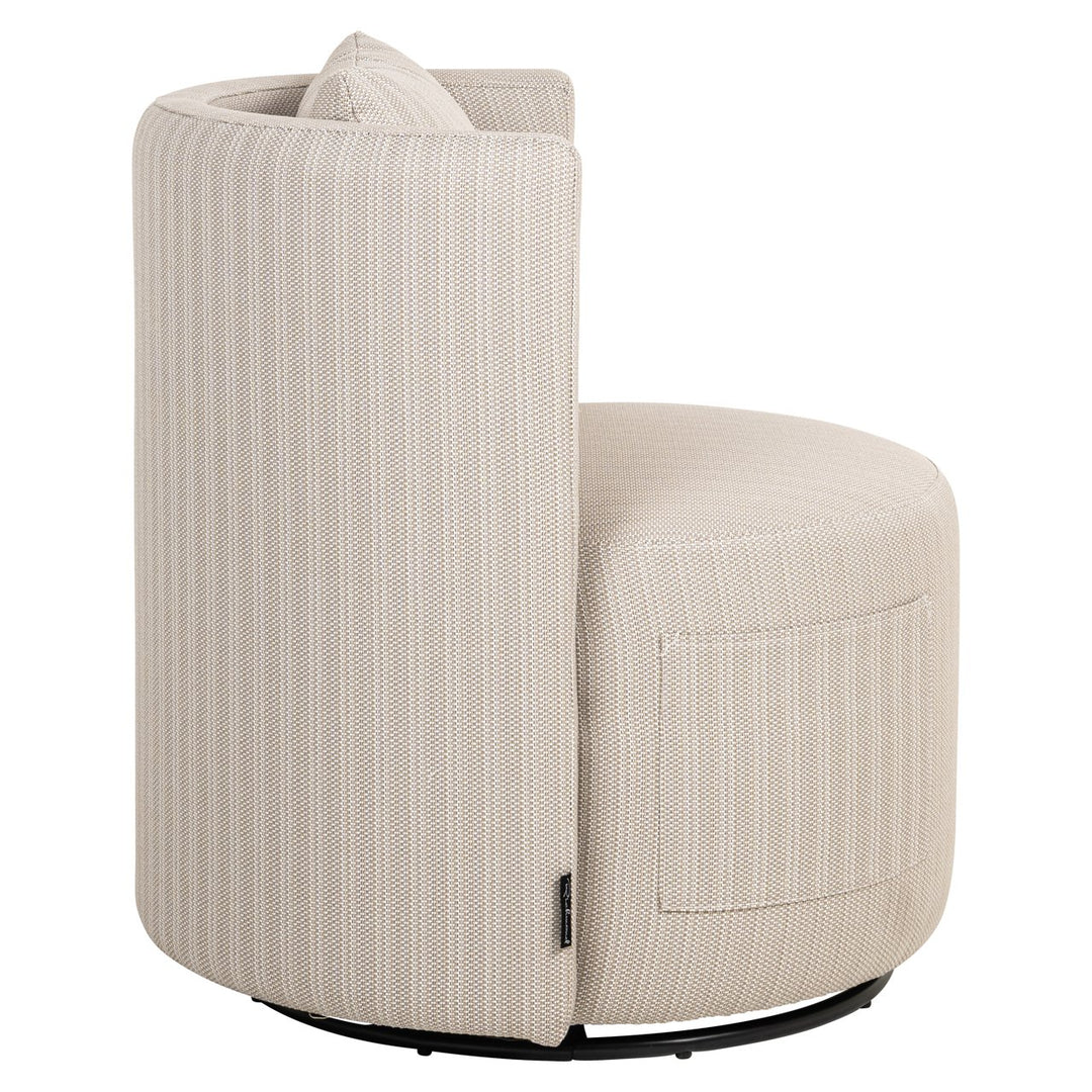 Outdoor eetkamerstoel Marlin beige swivel