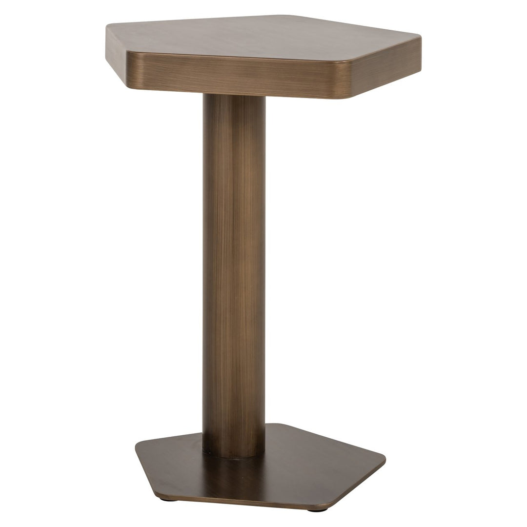 Bankbijzettafel Hexa brushed gold