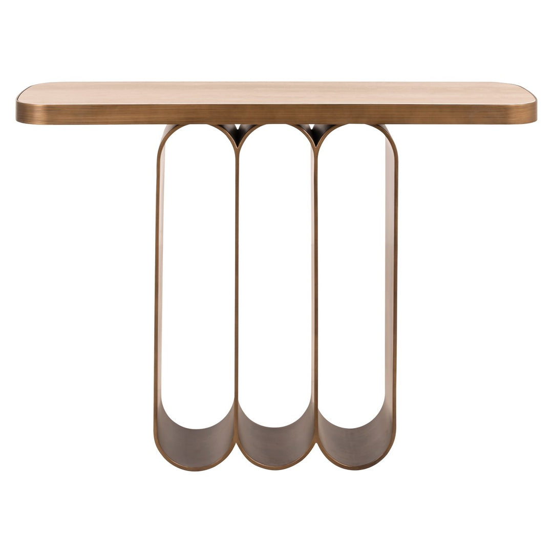 Console Locarno brushed gold
