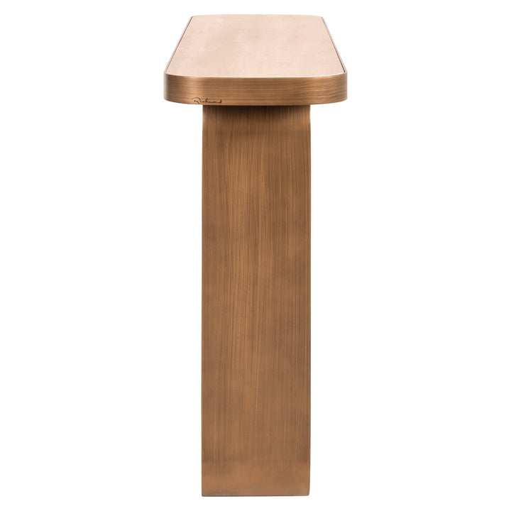 Console Locarno brushed gold