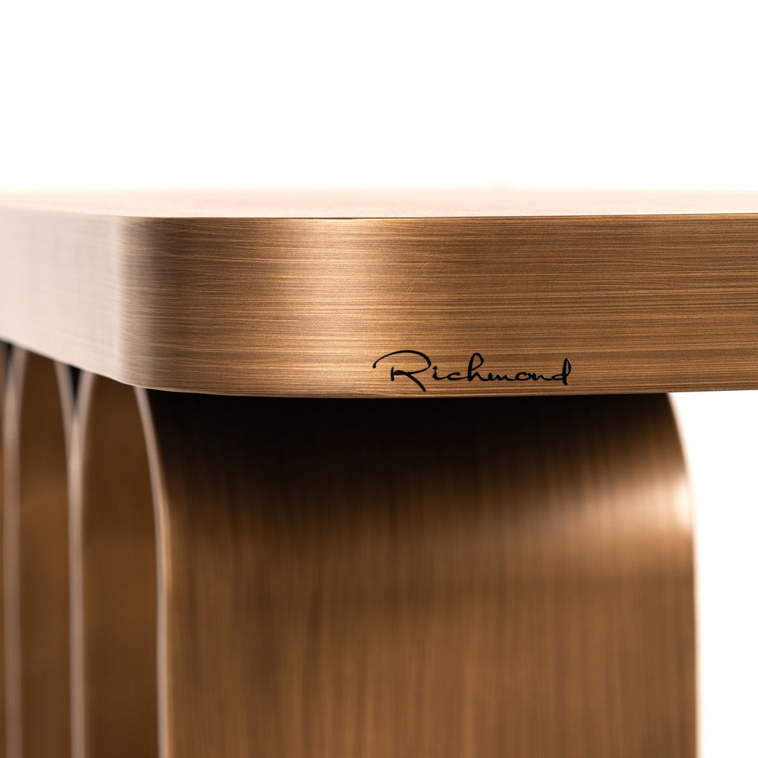 Console Locarno brushed gold