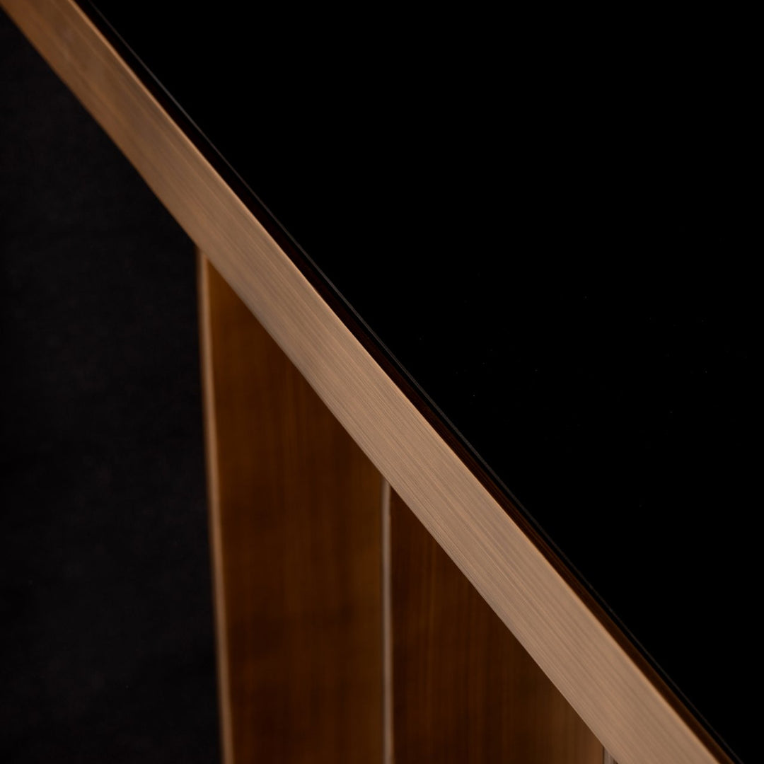 Console Locarno brushed gold