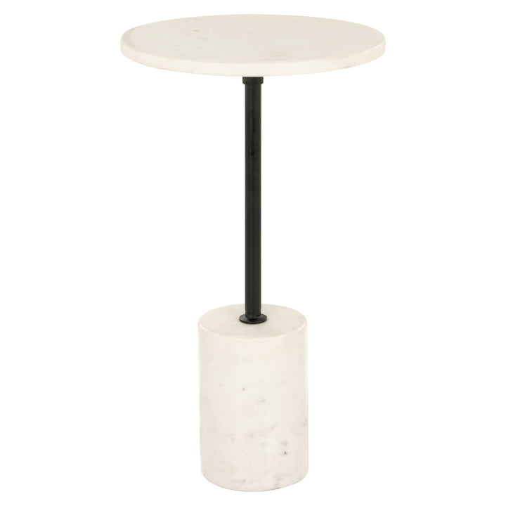 Bijzettafel Misty black/white 30Ø