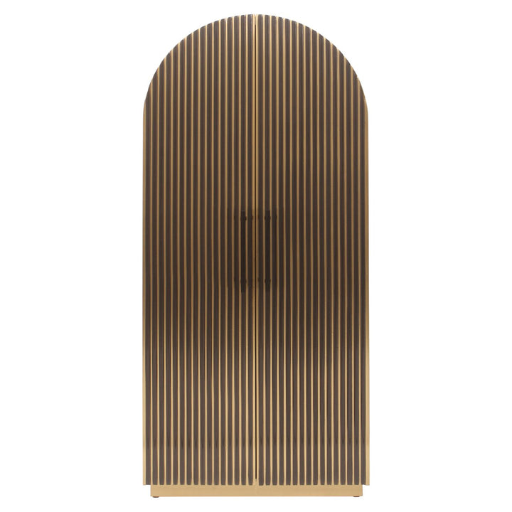 Opbergkast Les Arcs brushed gold