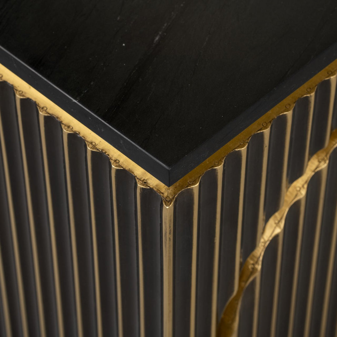 Nachtkastje Les Arcs brushed gold