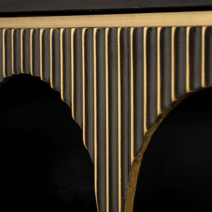 Console Les Arcs brushed gold