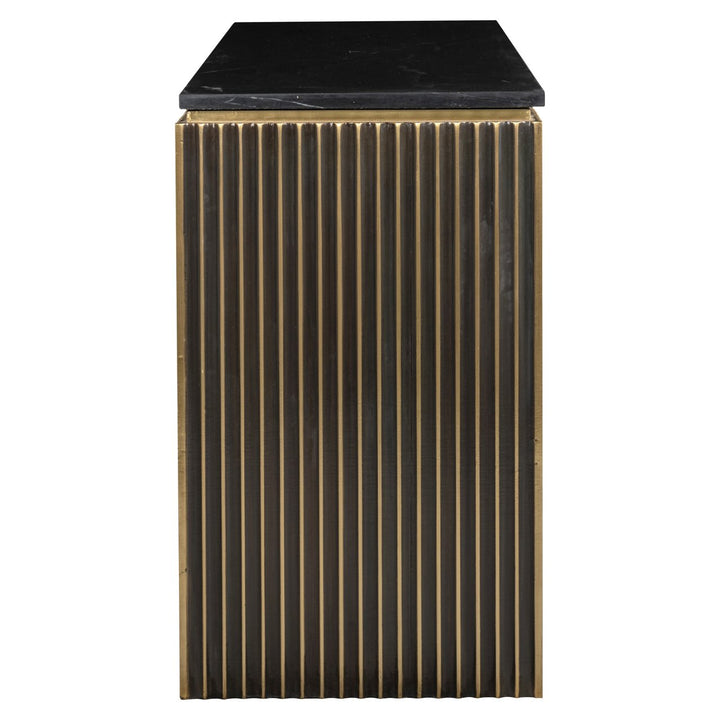 Console Les Arcs brushed gold