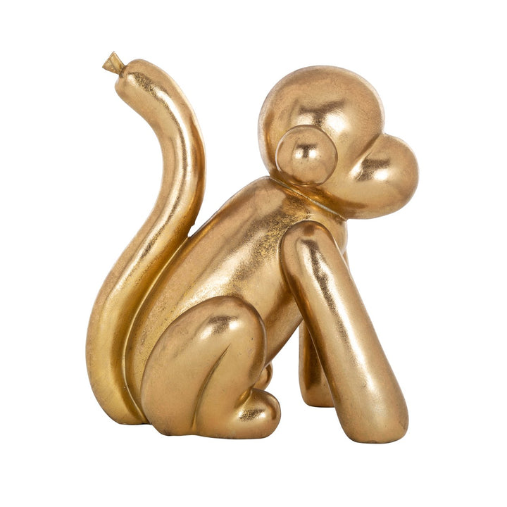 Decoratief object Monkey gold