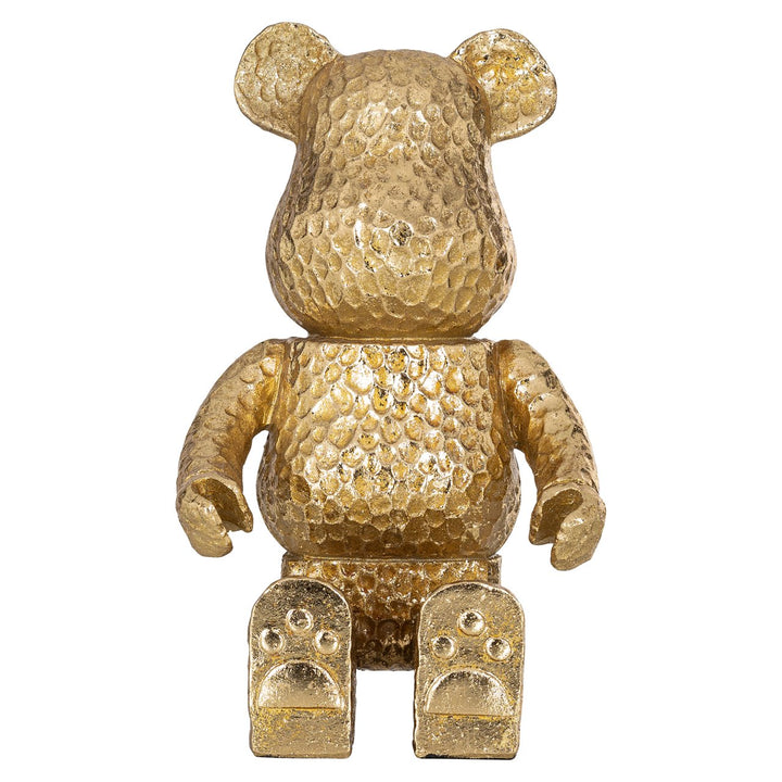 Decoratief object Bear gold sitting