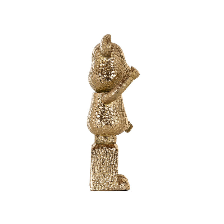 Decoratief object Bear gold standing