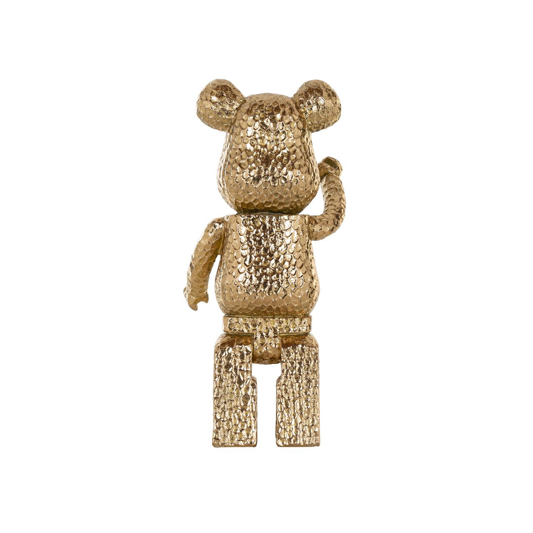 Decoratief object Bear gold standing
