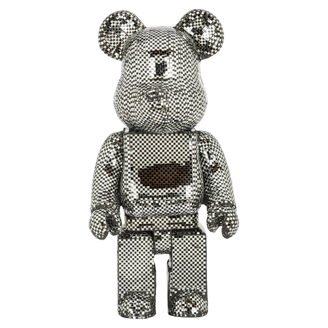 Decoratief object Bear silver small