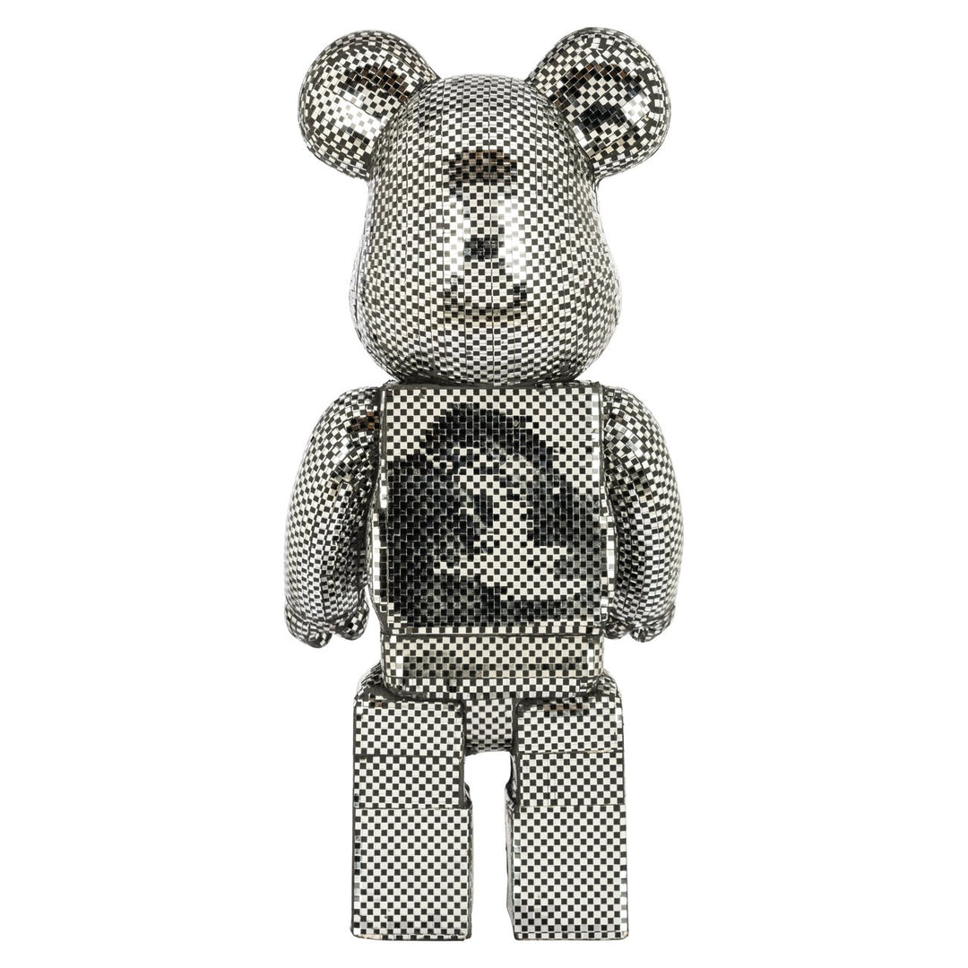 Decoratief object Bear silver small