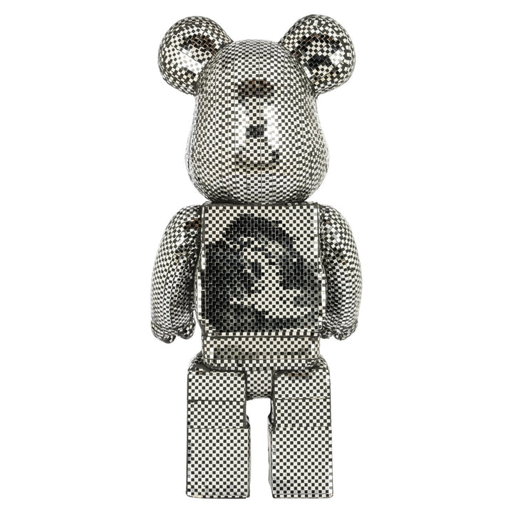 Decoratief object Bear silver small