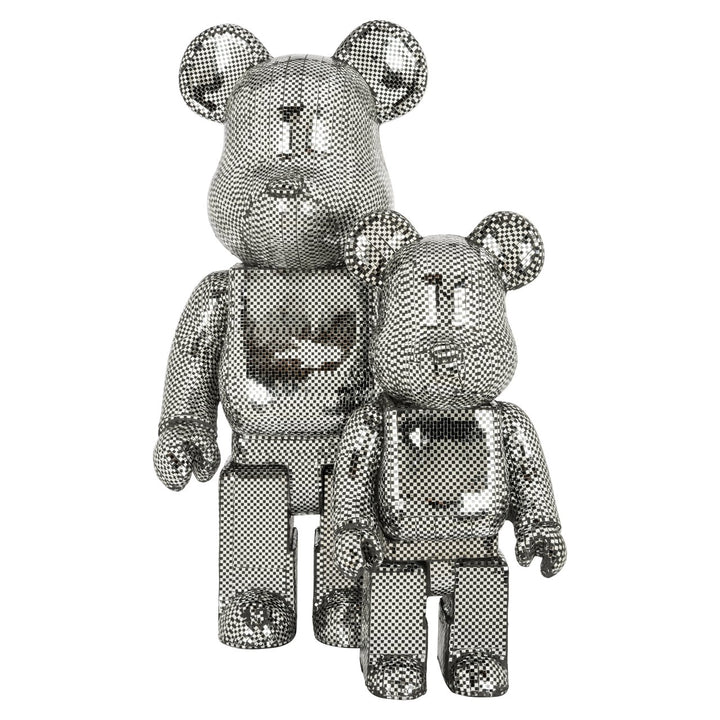 Decoratief object Bear silver small