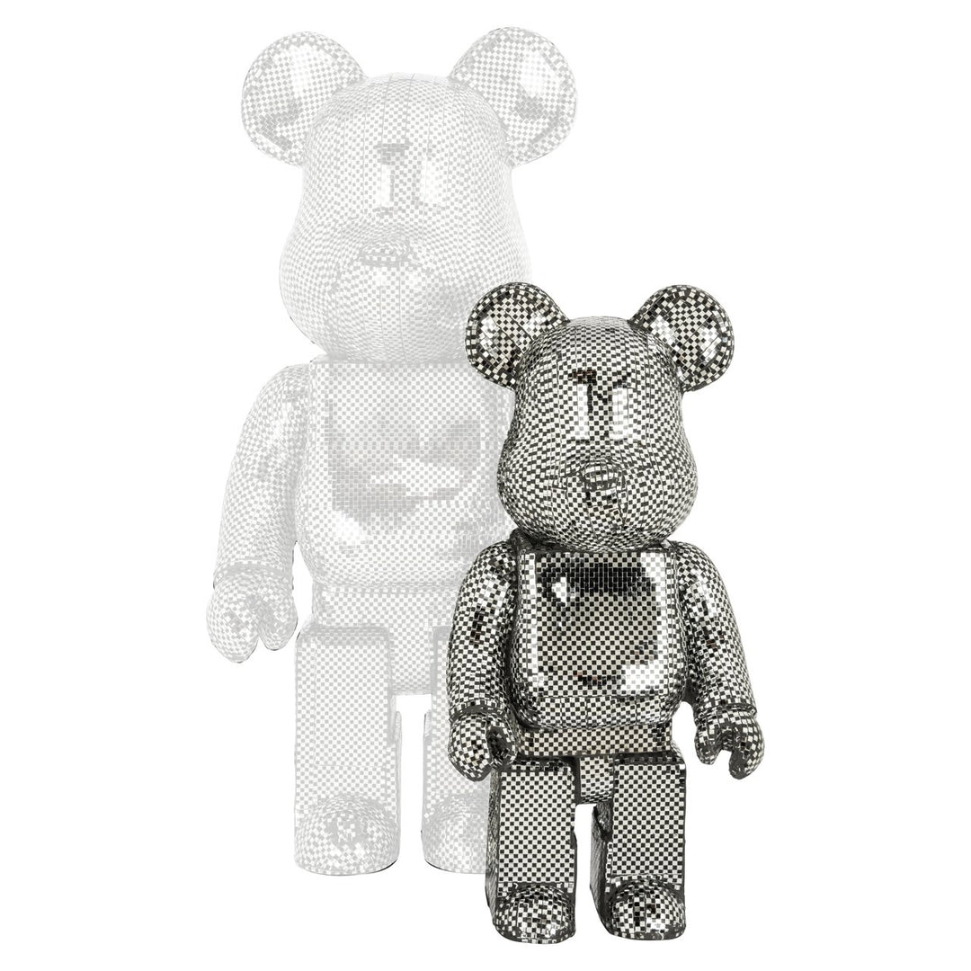 Decoratief object Bear silver small