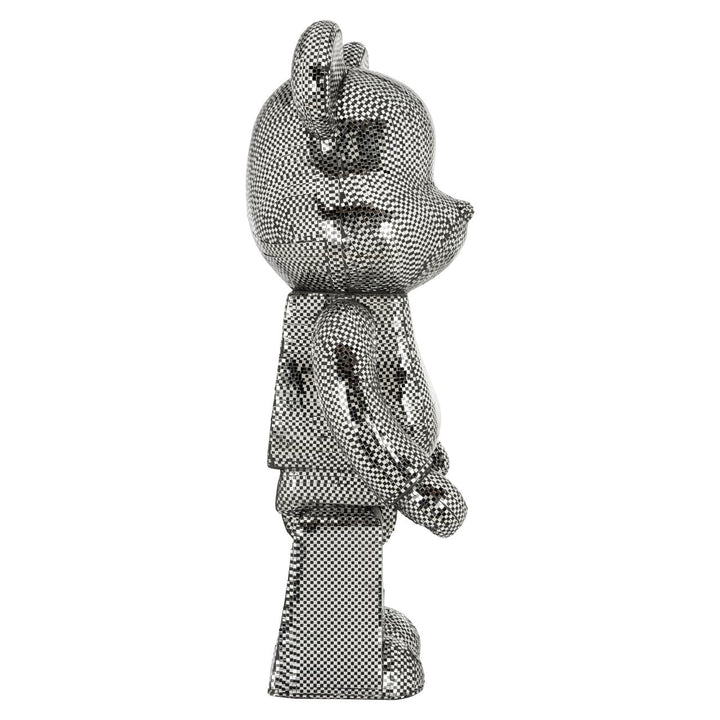 Decoratief object Bear silver large