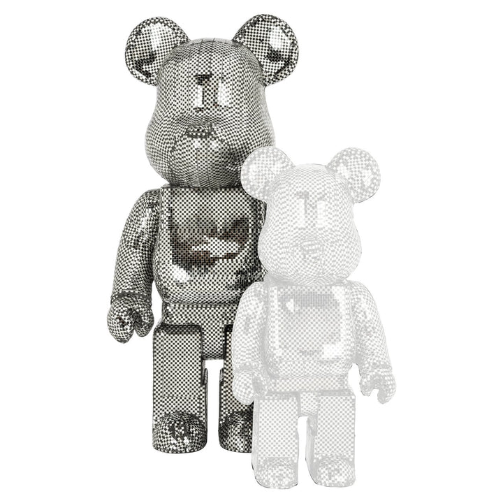 Decoratief object Bear silver large