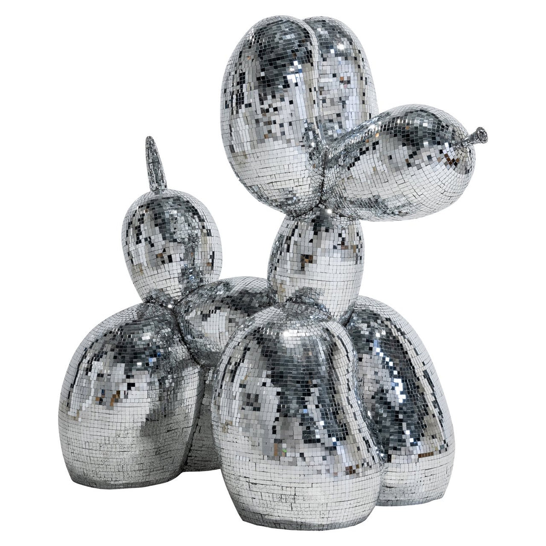 Decoratief object Dog silver large