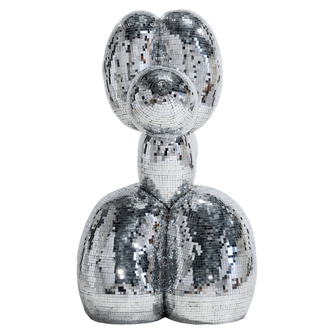 Decoratief object Dog silver large