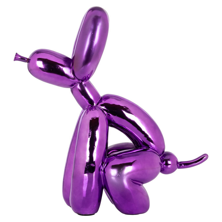 Decoratief object Dog purple