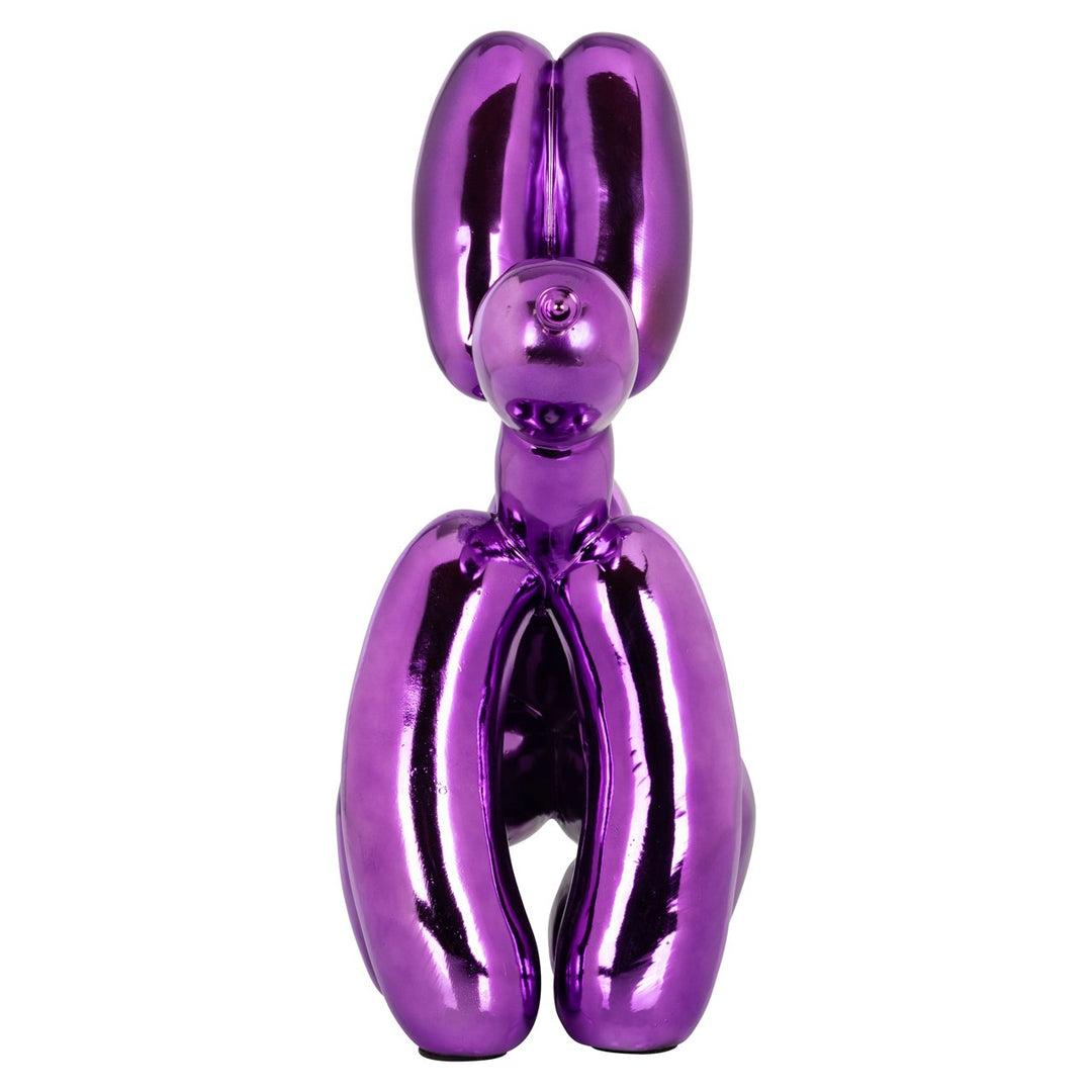 Decoratief object Dog purple