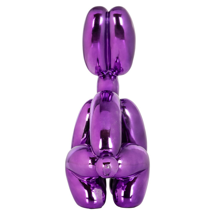 Decoratief object Dog purple