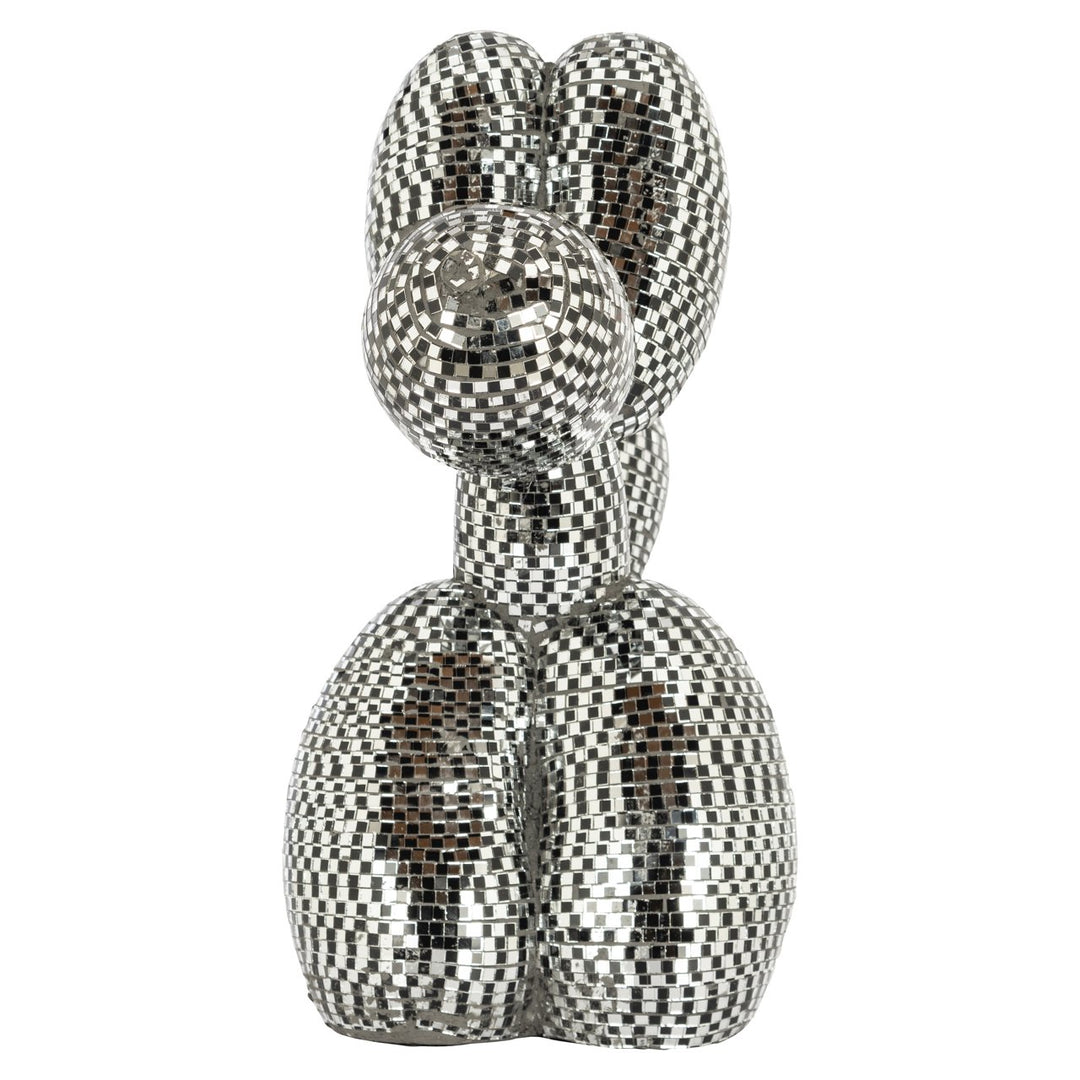 Decoratief object Dog silver small