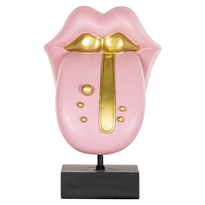 Decoratief object Tongue pink