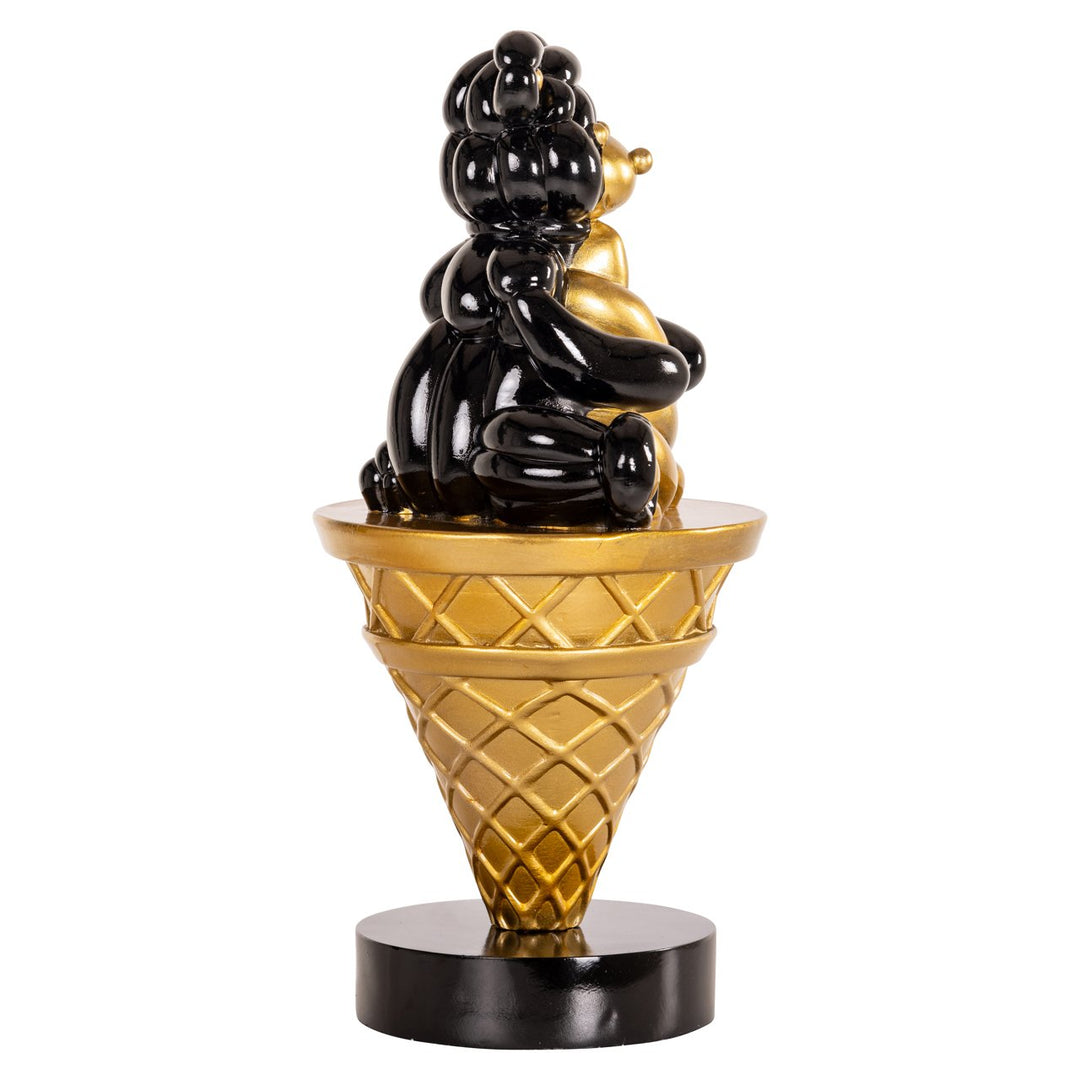 Decoratief object Harly black/gold