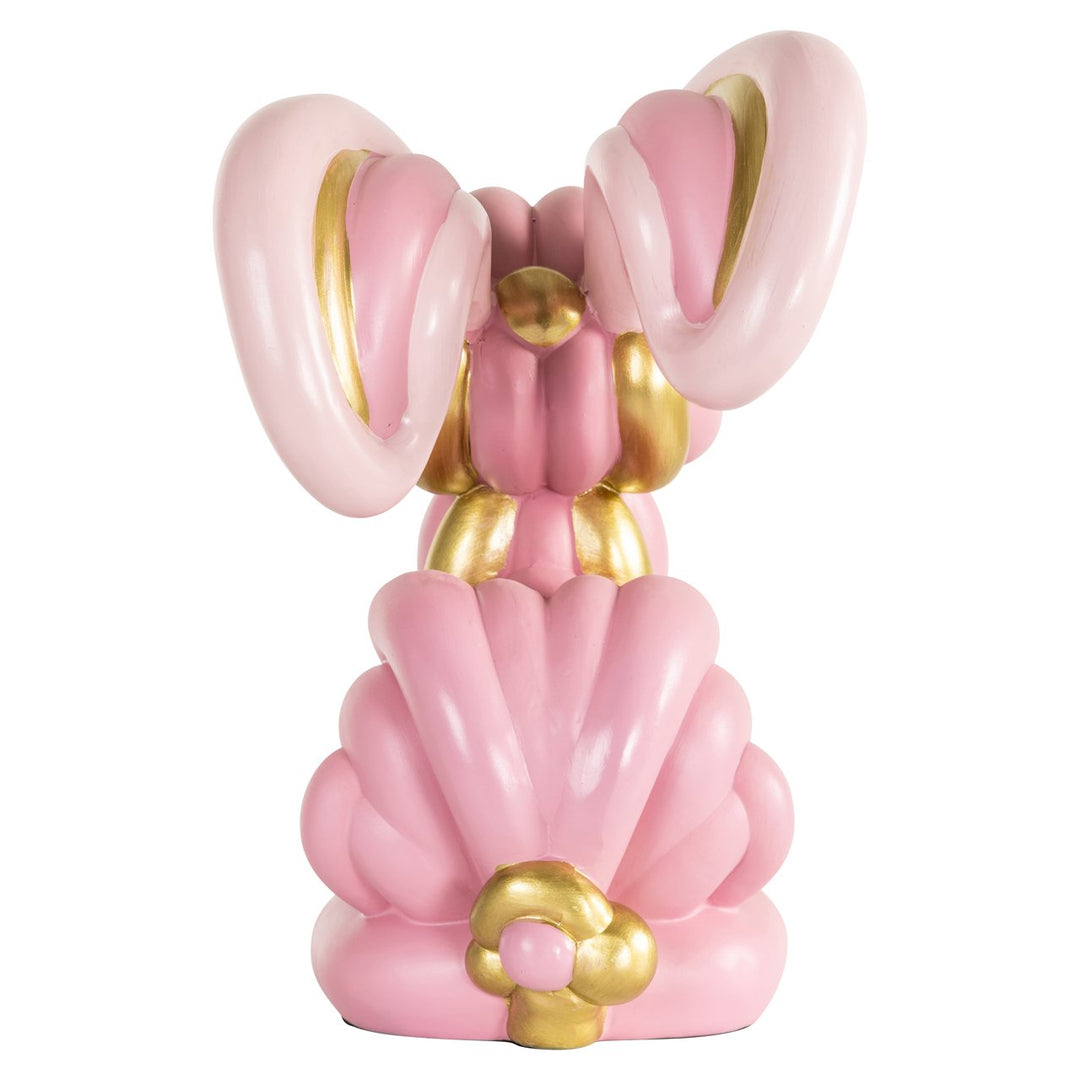 Decoratief object Rabbit pink