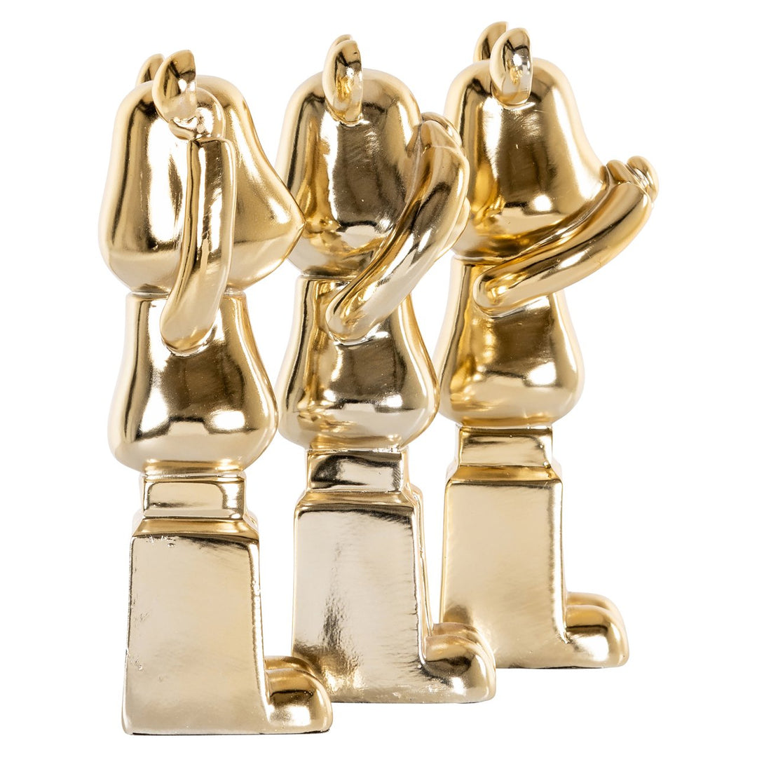 Decoratief object Berna gold (Set of 3)