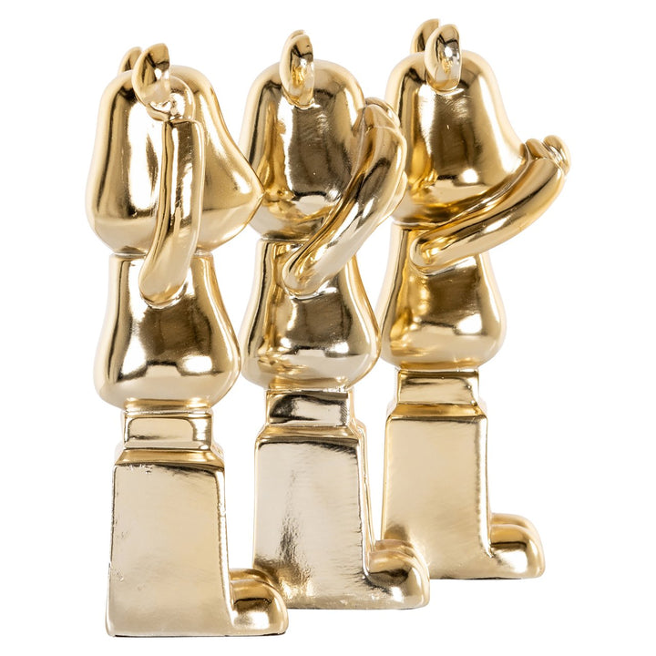 Decoratief object Berna gold (Set of 3)