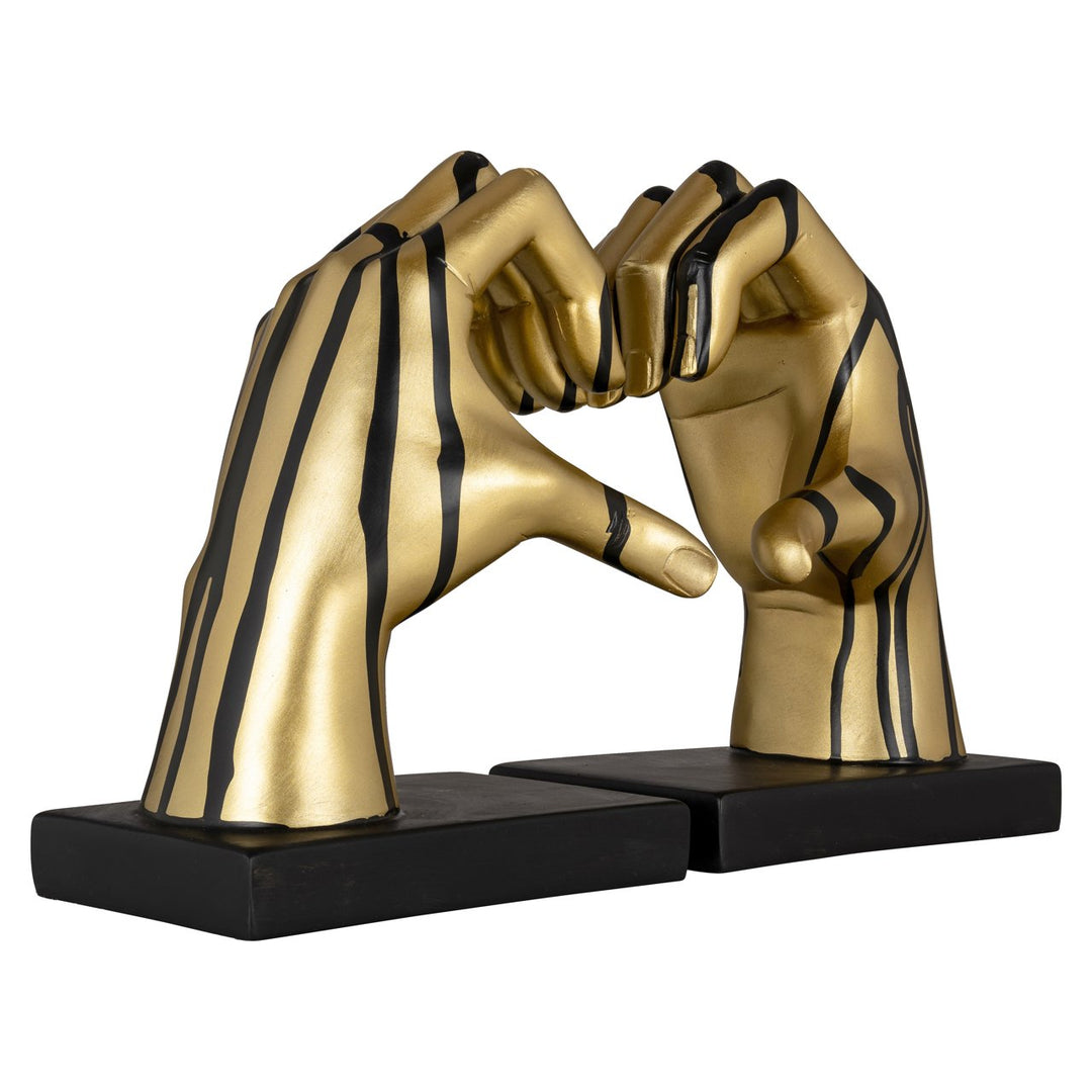 Boekenstandaards Love black/gold