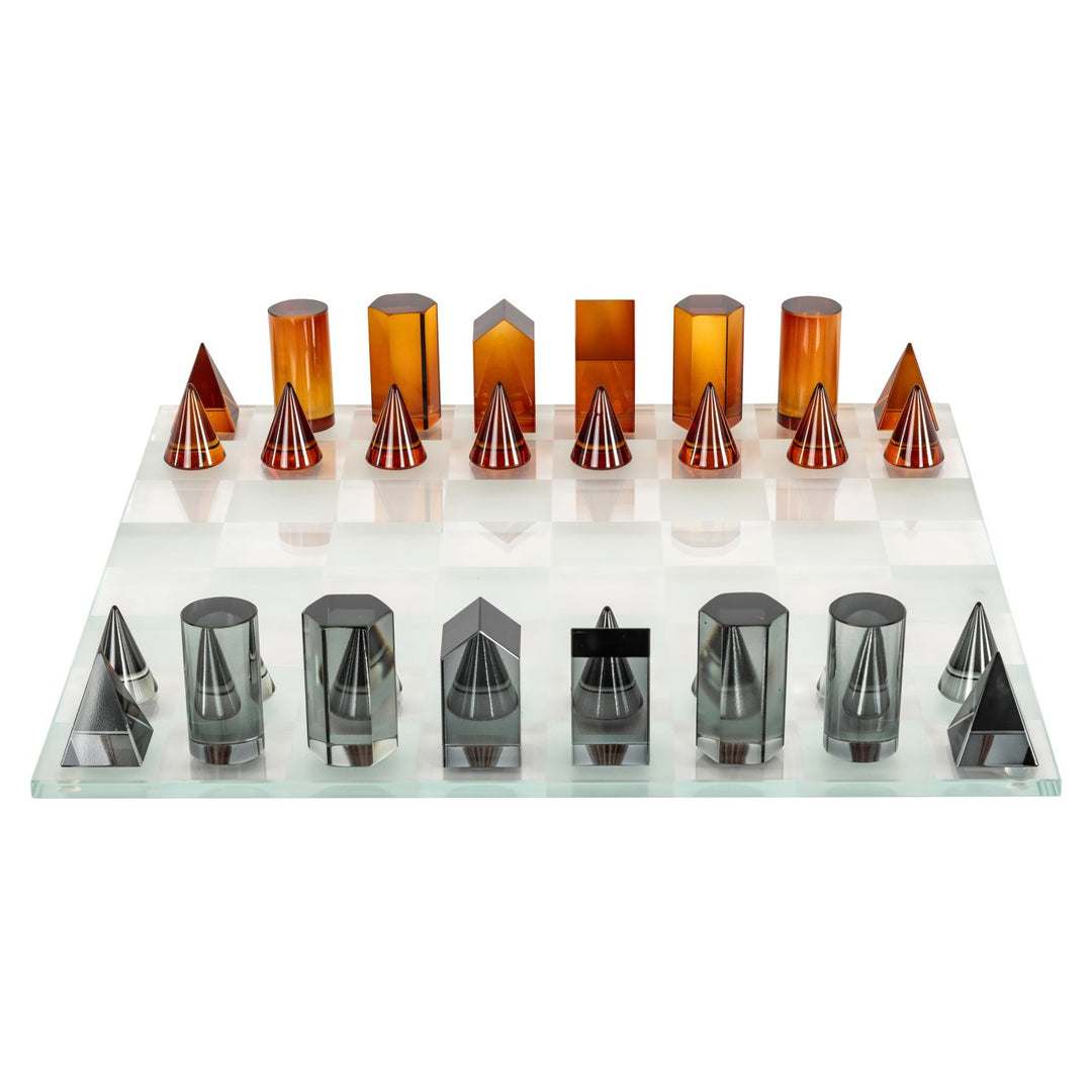 Decoratief spel Zyenna brown chessboard