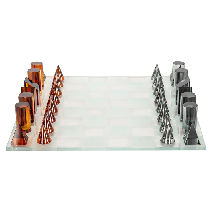 Decoratief spel Zyenna brown chessboard