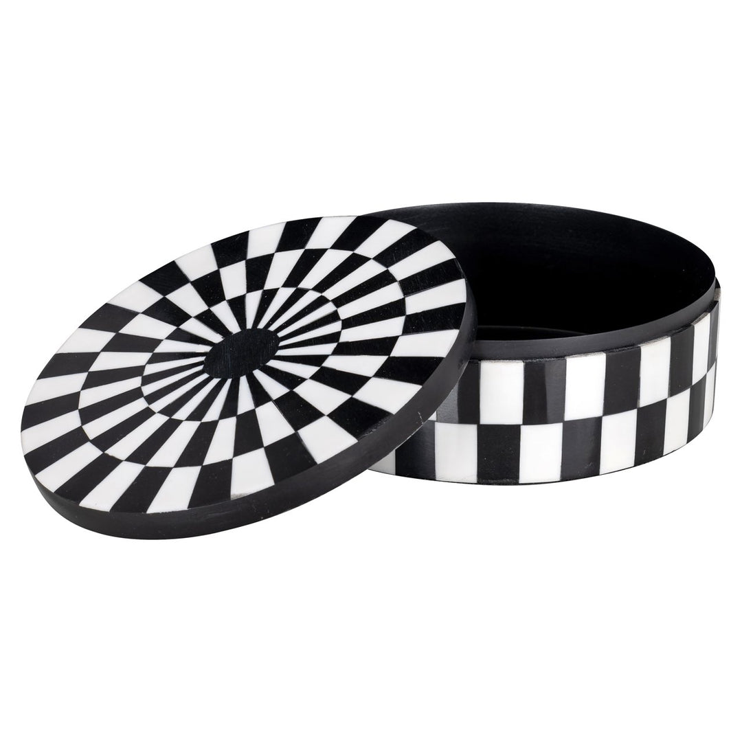 Opbergdoos Nore black/white