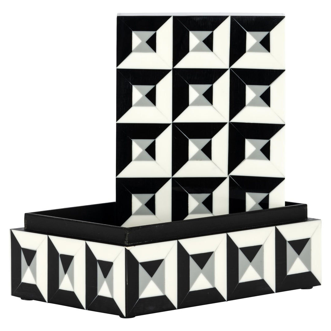 Opbergdoos Licia black/white