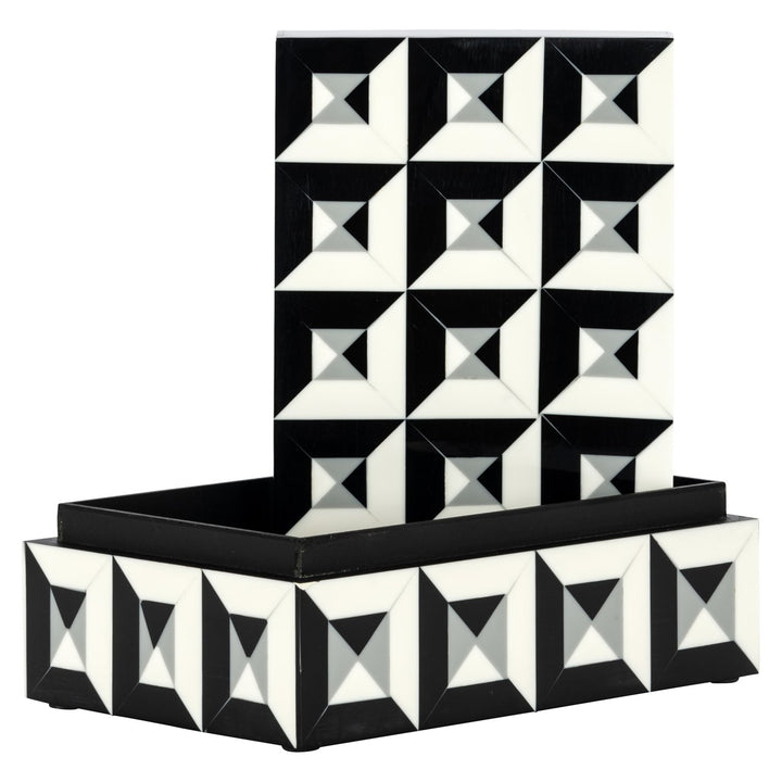 Opbergdoos Licia black/white