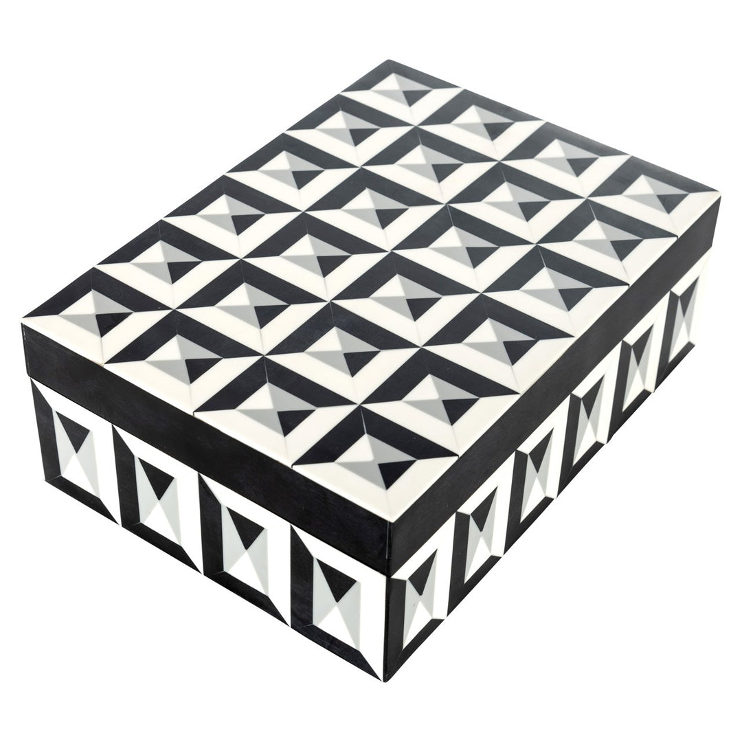 Opbergdoos Licia black/white large