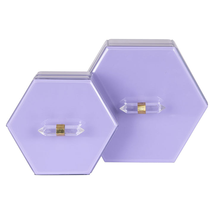 Opbergdoos Jutta purple large
