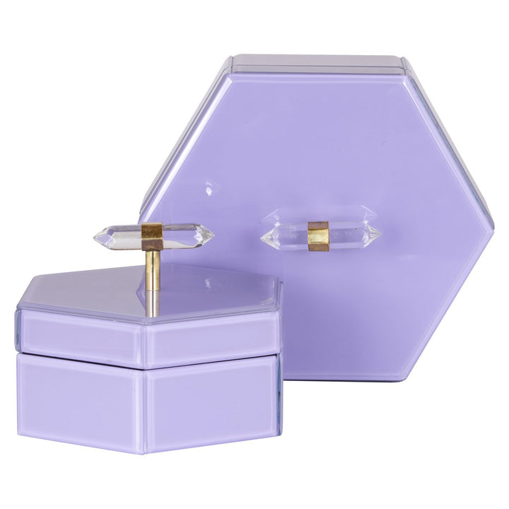 Opbergdoos Jutta purple large