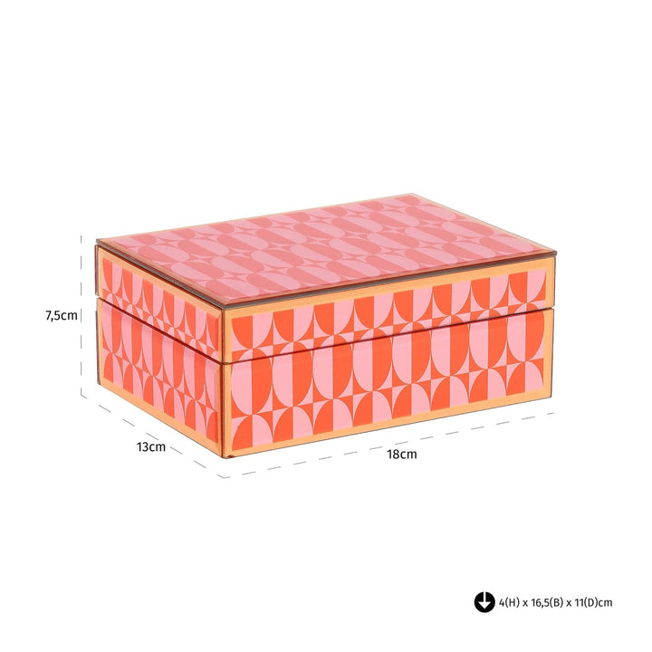 Opbergdoos Abba pink small