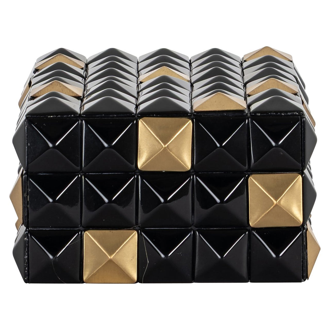 Opbergdoos Velicia black/gold